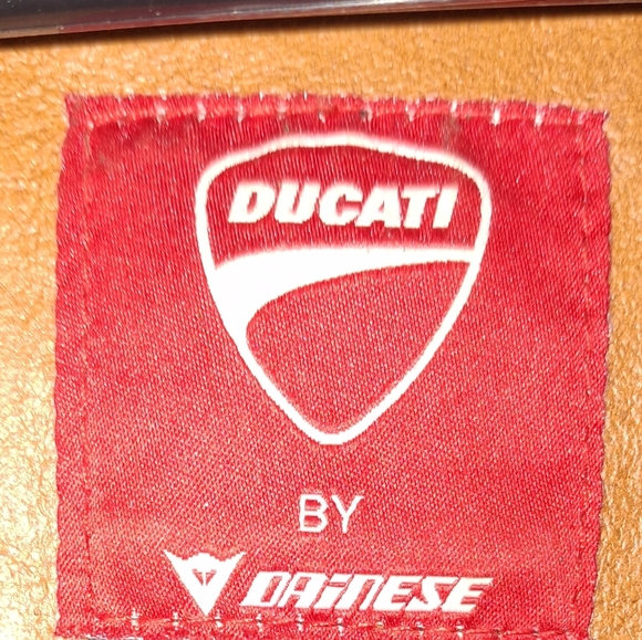 Dainese Ducati Tan Leather Jacket Size 54 - Picture 8 of 9